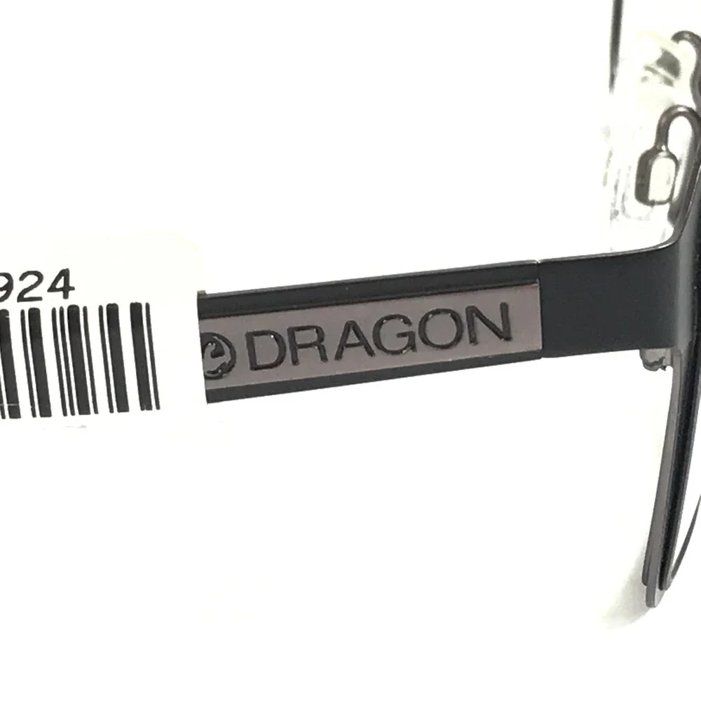 Dragon Eyeglasses Frames KAZ DR175 002 Satin Black Gunmetal Full Rim 52-20-140